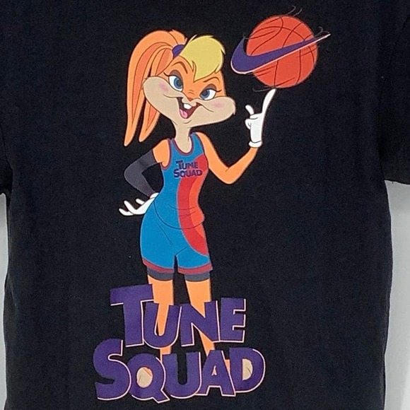 NEW! Nike Size 4 X-Small Kids Space Jam Black Tee Lola Basketball $25 msrp J11-6 - Picture 6 of 9